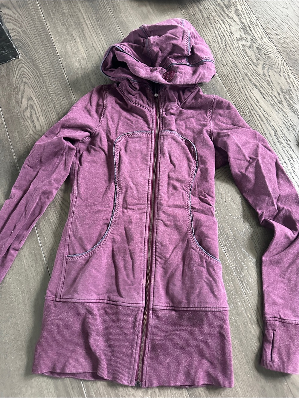 lululemon athletica Plum Hooded Zip-Up Jacket